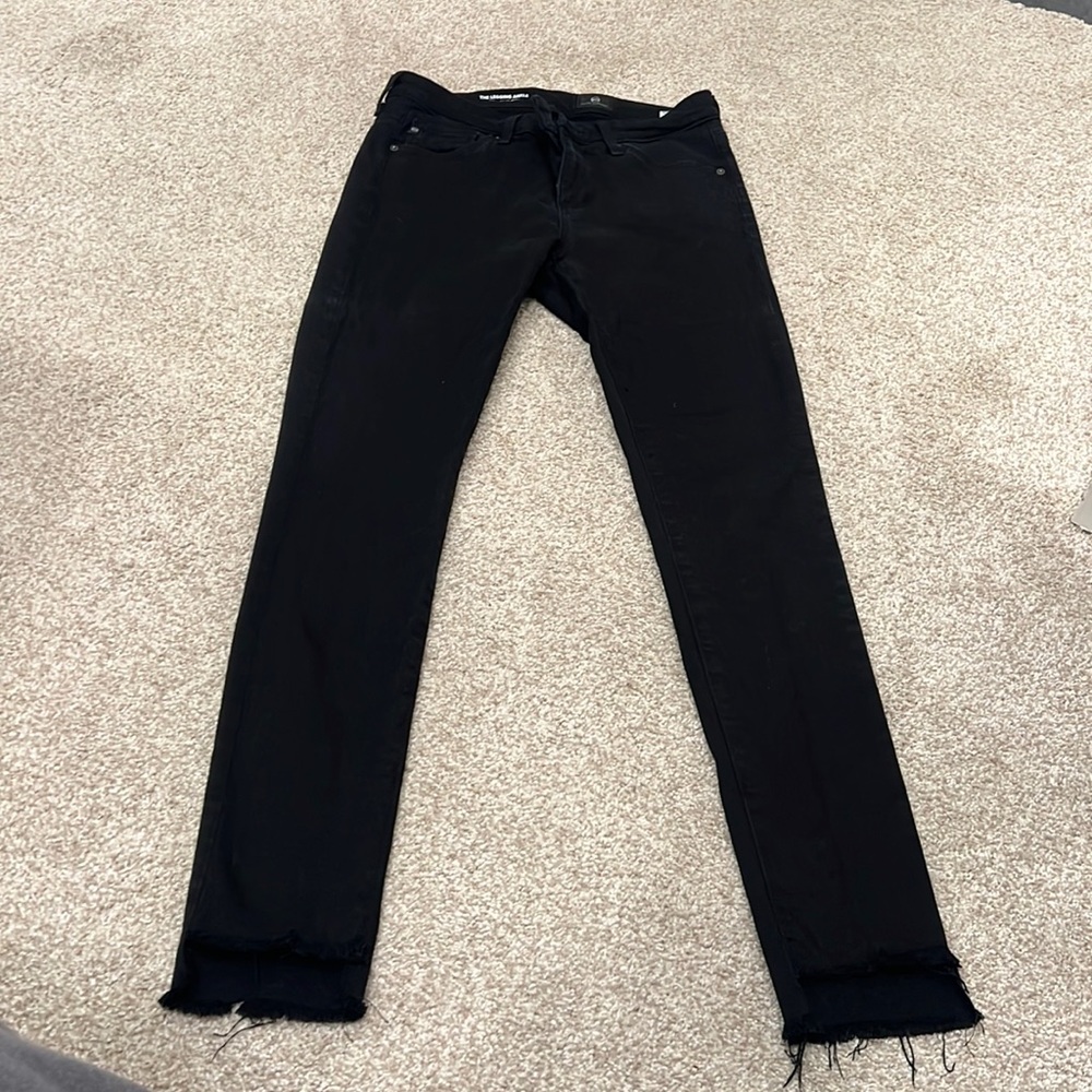 AG the legging ankle black jeans size 25
